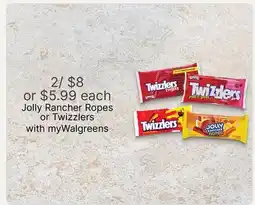 Walgreens Jolly Rancher Ropes or Twizzlers offer