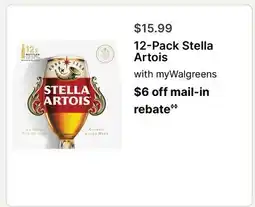 Walgreens 12-Pack Stella Artois offer