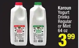 Super King Markets Karoun Yogurt Drinks Regular or Mint offer
