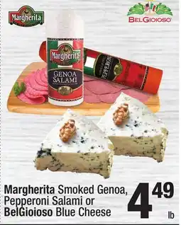 Super King Markets Margherita Smoked Genoa, Pepperoni Salami or BelGioioso Blue Cheese offer