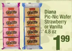 Super King Markets Diana Pic-Nic Wafer Strawberry or Vanilla offer