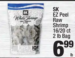 Super King Markets SK EZ Peel Raw Shrimp 16/20 ct 2 lb Bag offer