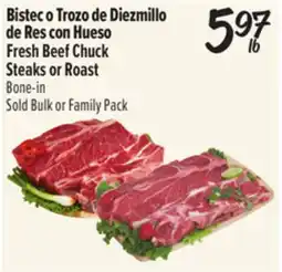 El Super Fresh Beef Chuck Steaks or Roast offer