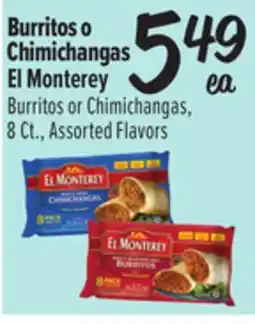 El Super El Monterey Burritos or Chimichangas offer