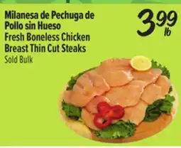 El Super Fresh Boneless Chicken Breast Thin Cut Steaks offer