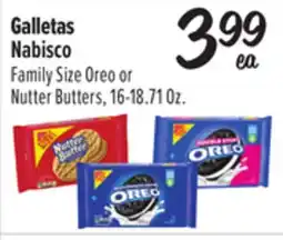 El Super Nabisco Family Size Oreo or Nutter Butters offer
