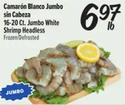 El Super 16-20 Ct. Jumbo White Shrimp Headless offer