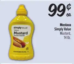 El Super Mostaza Simply Value Mustard offer