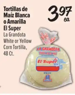 El Super White or Yellow Corn Tortilla offer