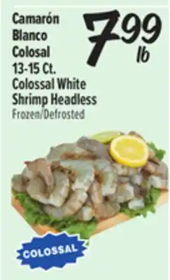 El Super Colossal White Shrimp Headless offer