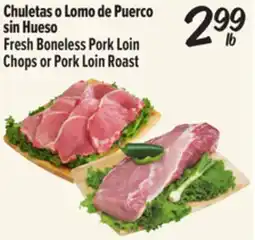 El Super Fresh Boneless Pork Loin Chops or Pork Loin Roast offer