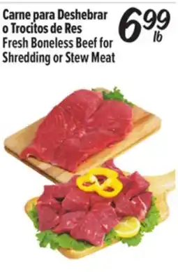 El Super Carne para Deshebrar o Trocitos de Res offer