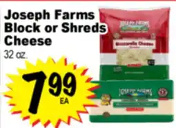 Superior Grocers Joseph Farms Block or Shreds Cheese offer
