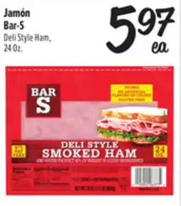 El Super Fresh Bar-S Deli Style Ham offer