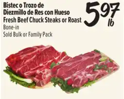 El Super Fresh Fresh Beef Chuck Steaks or Roast offer