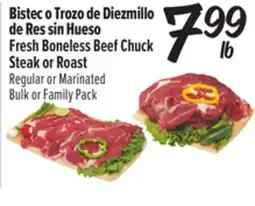 El Super Fresh Fresh Boneless Beef Chuck Steak or Roast offer
