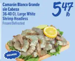 El Super Fresh Large White Shrimp Headless offer