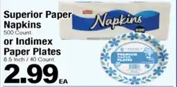 Superior Grocers Superior Paper Napkins offer