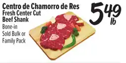 El Super Fresh Fresh Center Cut Beef Shank offer