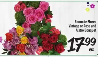 El Super Fresh Vintage or Rose and Alstro Bouquet offer