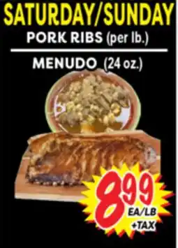 Superior Grocers PORK RIBS offer