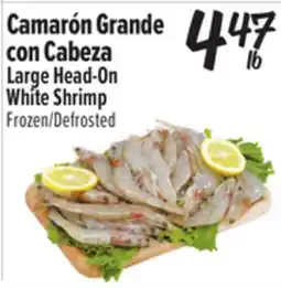 El Super Large Head-On White Shrimp offer