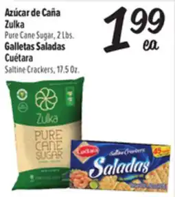 El Super Fresh Zulka Pure Cane Sugar 2Lbs. Cuétara Saltine Crackers, 17.5Oz offer