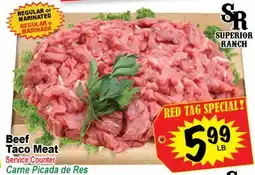 Superior Grocers Beef Taco Meat offer