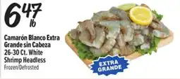 El Super Fresh 26-30Ct. White Shrimp Headless offer