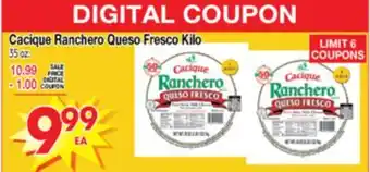 Superior Grocers Cacique Ranchero Queso Fresco Kilo offer