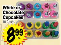 Superior Grocers White or Chocolate Cupcakes offer