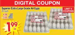 Superior Grocers Superior Extra Large Grade AA Eggs offer