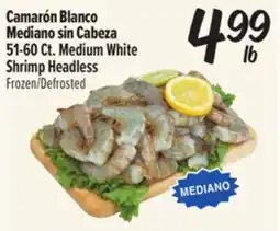 El Super Fresh 51-60 Ct. Medium White Shrimp Headless offer