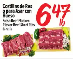 El Super Fresh Fresh Beef Flanken Ribs or Beef Short Ribs offer