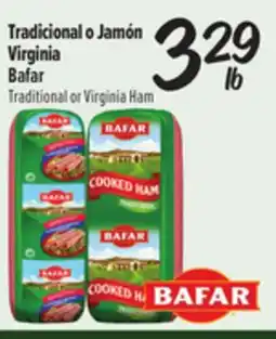 El Super Fresh Bafar Traditional or Virginia Ham offer