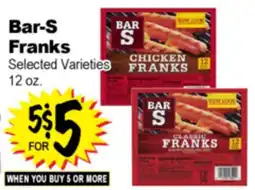 Superior Grocers Bar-S Franks offer
