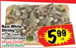 Superior Grocers Raw White Shrimp offer