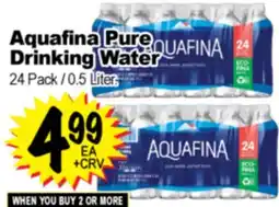 Superior Grocers Aquafina Pure Drinking Water offer