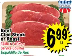 Superior Grocers Beef Clod Steak or Roast offer