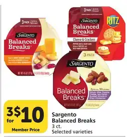 Vons Sargento Balanced Breaks offer