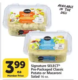 Vons Signature SELECT Pre-Packaged Classic Potato or Macaroni Salad offer