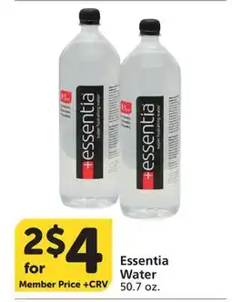 Vons Essentia Water offer