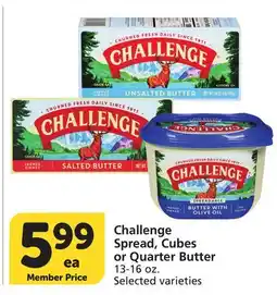 Vons Challenge Spread, Cubes or Quarter Butter offer