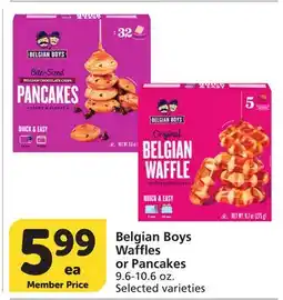 Vons Belgian Boys Waffles or Pancakes offer