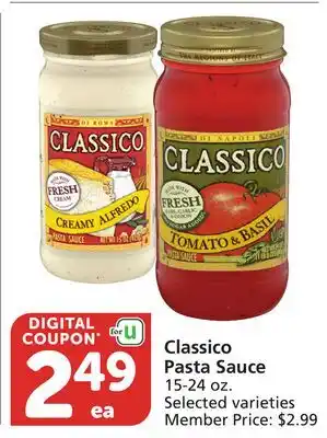 Vons Classico Pasta Sauce offer