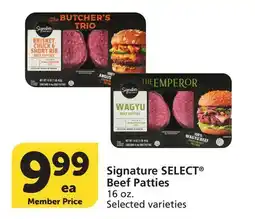 Vons Signature SELECT Beef Patties offer