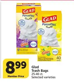 Vons Glad Trash Bags offer
