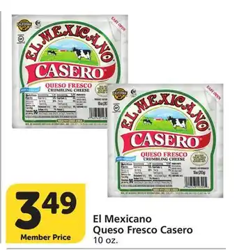 Vons El Mexicano Queso Fresco Casero offer