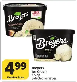 Vons Breyers Ice Cream offer