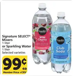 Vons Signature SELECT Mixers or Sparkling Water offer